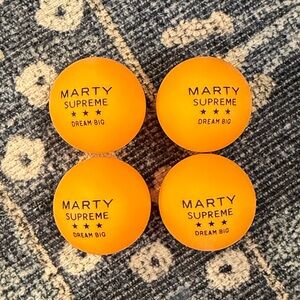 Marty Supreme Ping Pong Ball Set of 4